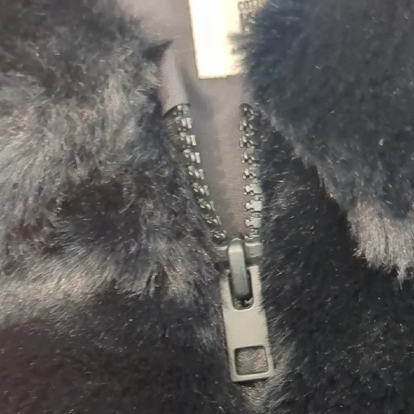 Cotton On Kids Black Fuzzy Jacket - Picture 6 of 10